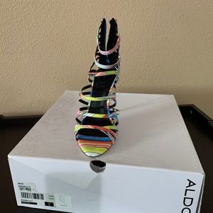 Ladies multi colored heels